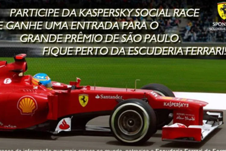 Para participar é preciso acessar a fan page da marca e instalar o aplicativo Social Race Brasil (Divulgação)