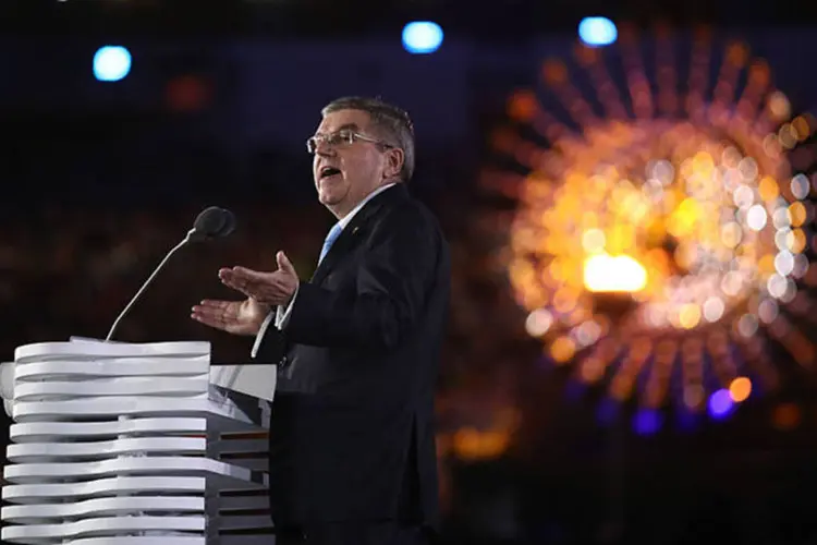 
	Thomas Bach, presidente do COI, declarou encerrado os Jogos Olimp&iacute;cos Rio 2016
 (Cameron Spencer/Getty Images)