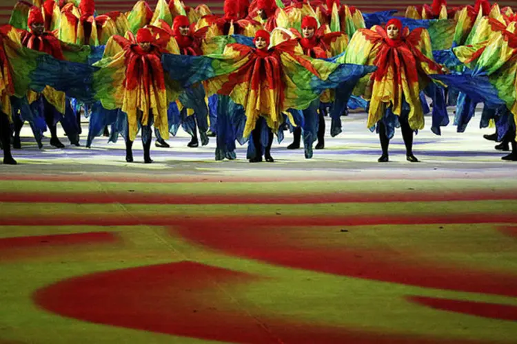 
	Festa de encerramento da Olimp&iacute;ada
 (Patrick Smith/Getty Images)