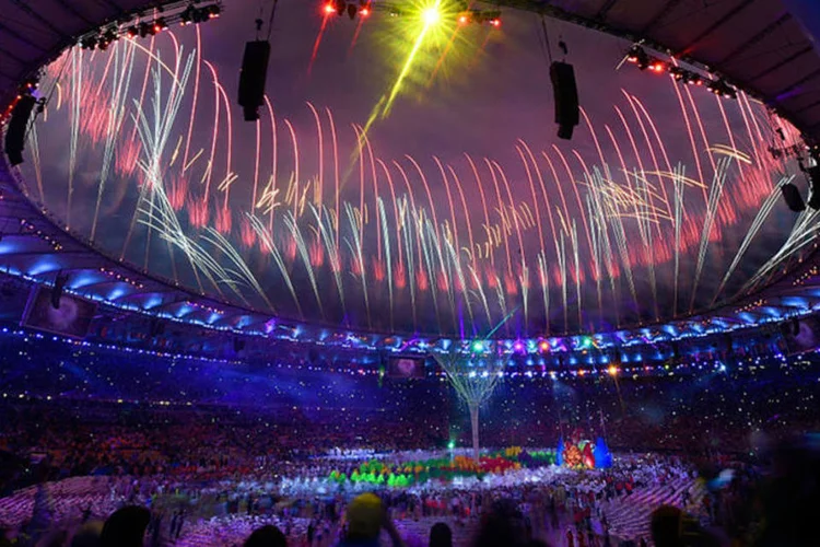 Festa de encerramento da Olimpíada (David Ramos/Getty Images)