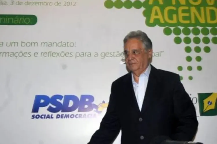 Fernando Henrique Cardoso, ex-presidente do Brasil e membro do PSDB, em evento da legenda (Antônio Cruz/Agência Brasil)