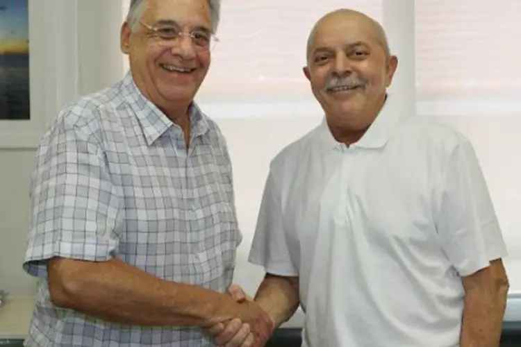 Fernando Henrique Cardoso chegou a visitar Lula no Sírio Libanês (Roberto Stuckert Filho/Instituto Lula)