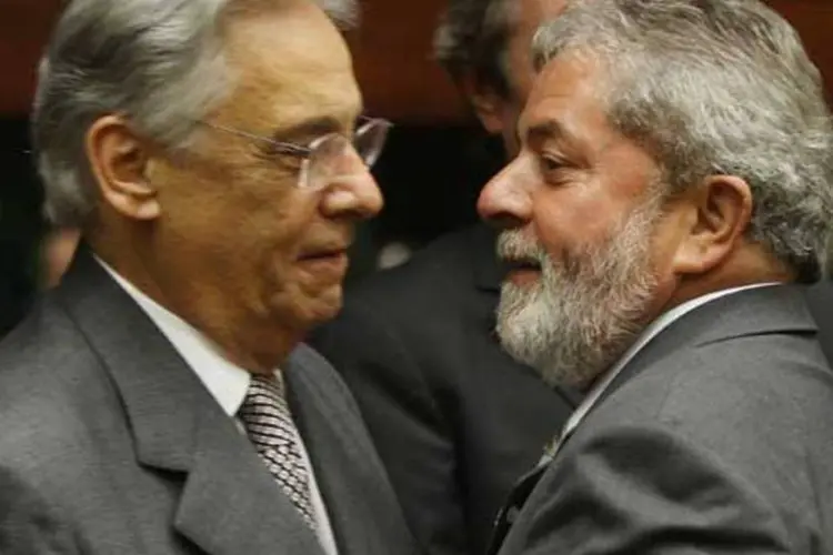 
	Fernando Henrique Cardoso e Lula: Tucano divulgou v&iacute;deo criticando PT
 (Ricardo Stuckert/PR)