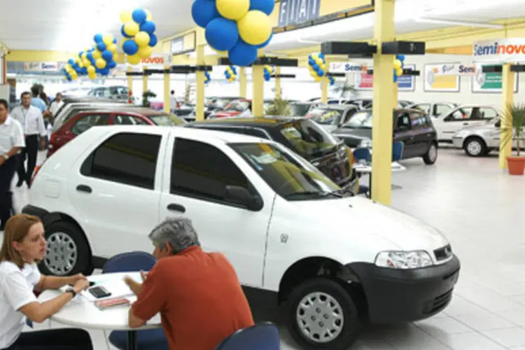 Concessionária da Fiat em São José dos Campos, cidade do interior paulista (.)