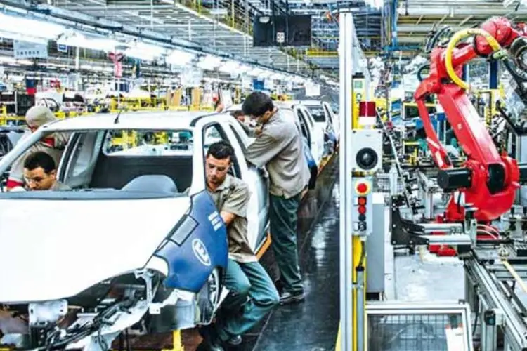 
	Linha de produ&ccedil;&atilde;o da Fiat em Betim, Minas Gerais
 (Germano Lüders/EXAME)