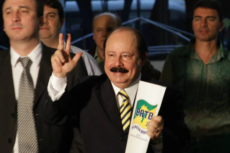 
	O candidato do PRTB, Levy Fidelix: discurso do candidato no debate da TV Record causou muita pol&ecirc;mica
 (./Divulgação)