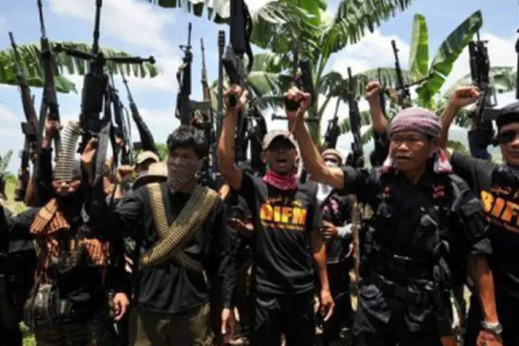 Grupo Bangsamoro Islamic Freedoom Fighters: corpos de dois dos membros do coletivo foram recuperados pelo exército (Ted Aljibe/AFP)