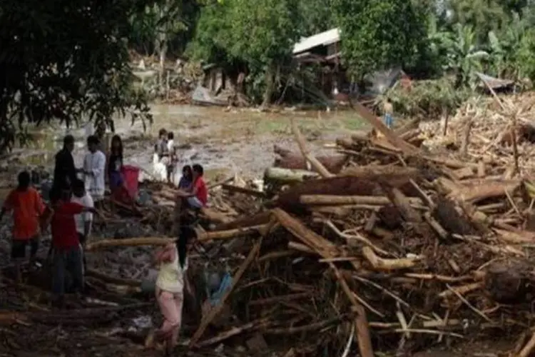 Enchentes nas Filipinas: pelo menos 20 pessoas morreram no norte do país (AFP/Cherryl Vergeire)