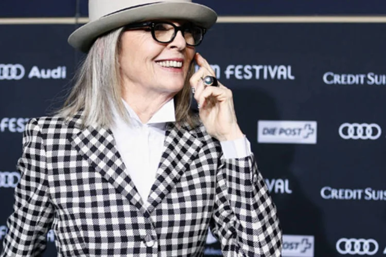 Diane Keaton durante a pré-estreia do filme “Um Amor de Vizinha” no festival de Zurique, na Suíça  (Andreas Rentz/Getty Images for ZFF)