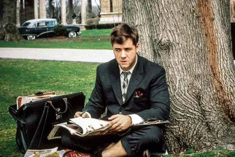 
	No filme Uma Mente Brilhante (2001): o ator Russell Crowe interpreta o matem&aacute;tico John Nash, cuja obra teve grande contribui&ccedil;&atilde;o para o desenvolvimento da teoria dos jogos
 (Divulgação)