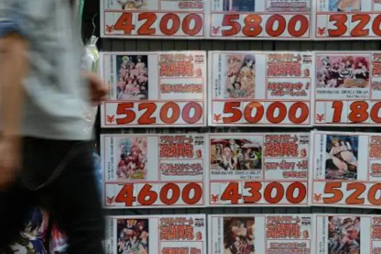 Filmes pornô de animação em Tóquio: texto prevê penas de prisão de até um ano (Toru Yamanaka/AFP)