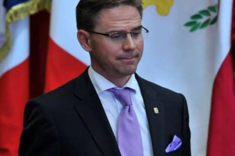 
	O primeiro-ministro da Finl&acirc;ndia, Jyrki Katainen: ele anunciou que sairia do cargo neste s&aacute;bado
 (Georges Gobet/AFP)