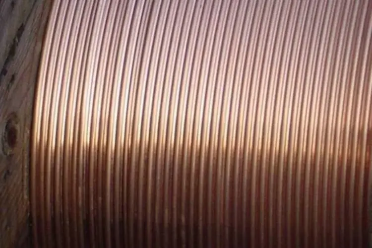 Cobre: na Comex, a divisão de metais da bolsa mercantil de Nova York (Nymex), o cobre para entrega em julho tinha queda de 2,17%, a US$ 3,0640 por libra-peso (Giovanni DallOrto/Wikimedia Commons)