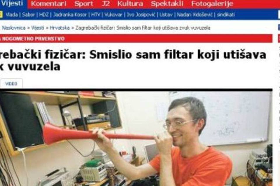 Físico croata cria filtro doméstico contra som de vuvuzelas