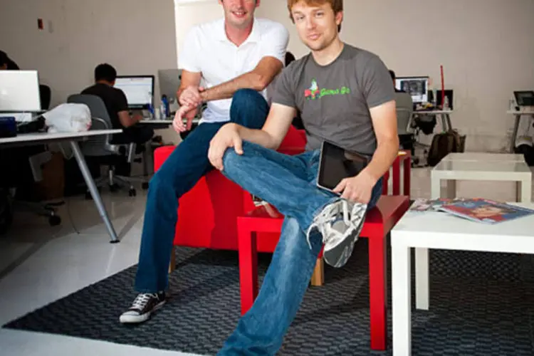 A ideia do Flipboard nasceu numa conversa informal entre Mike McCue e Evan Doll, os fundadores da empresa (Divulgação)
