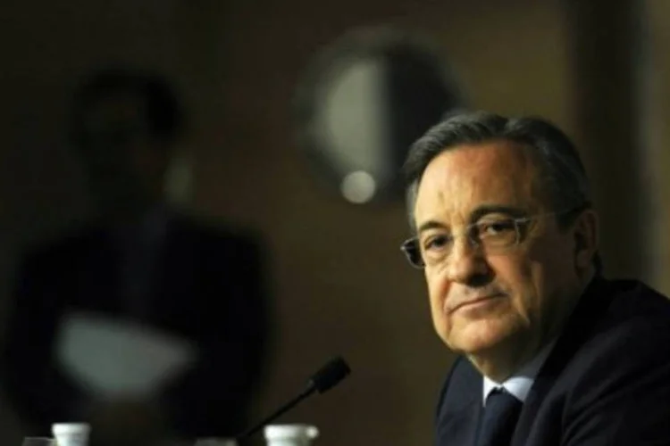 Florentino Perez, presidente do Real Madrid: previsão de um lucro de 450 milhões de euros na próxima temporada (.)