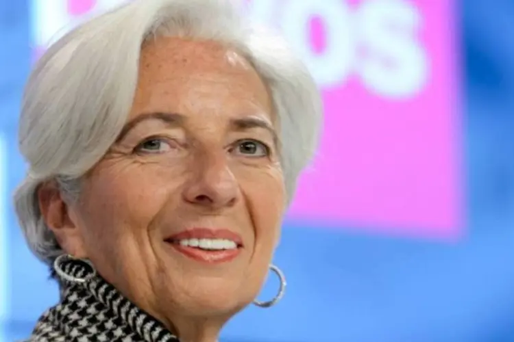 
	A diretora-gerente do FMI, Christine Lagarde: tamb&eacute;m China, Coreia do Sul e M&eacute;xico sinalizaram em Davos que apoiariam Lagarde
 (Fabrice Coffrini/AFP)