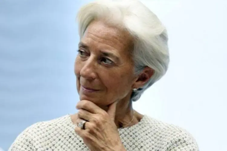 
	A diretora-gerente do FMI, Christine Lagarde: Lagarde insistiu que a crise de refugiados representa um risco concreto para a sobreviv&ecirc;ncia do chamado espa&ccedil;o Schengen
 (Thierry Charlier/AFP)