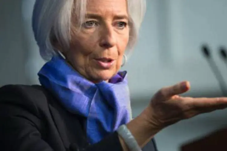 
	A diretora-gerente do FMI, Christine Lagarde: ela ressalta que pa&iacute;ses como Brasil, &Iacute;ndia e &Aacute;frica do Sul precisam se focar em reformas no setor de educa&ccedil;&atilde;o
 (Brendan Smialowski/AFP)