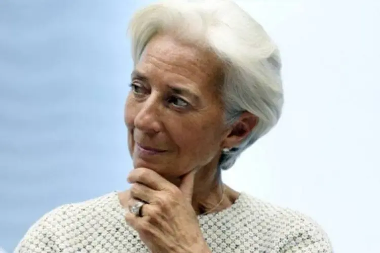 
	A diretora-gerente do Fundo Monet&aacute;rio Internacional (FMI), Christine Lagarde: objetivo dessa iniciativa &eacute; restaurar a estabilidade econ&ocirc;mica
 (Thierry Charlier/AFP)