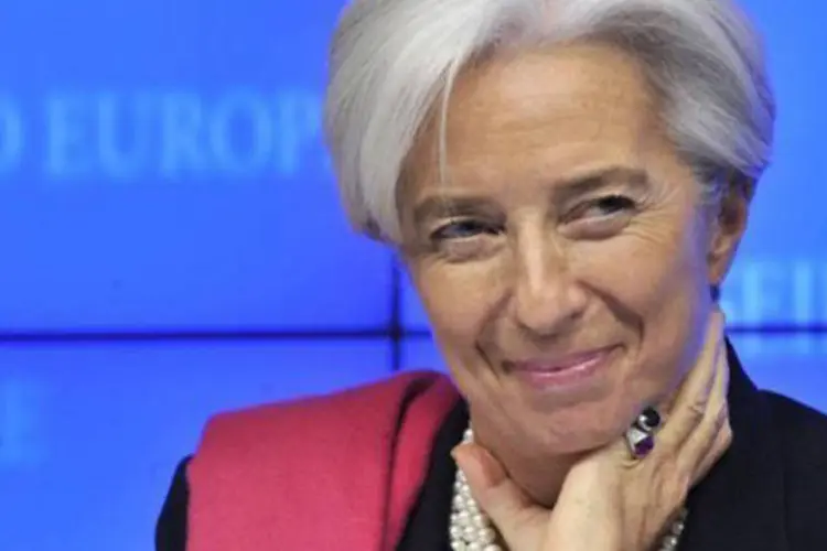 O organismo dirigido por Christine Lagarde viu ser ultrapassada a meta de ampliação de capital de US$ 430 bilhões para conter futuras crises (Georges Gobet/AFP)