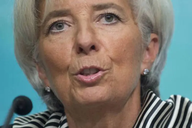 
	A diretora-gerente do Fundo Monet&aacute;rio Internacional, Christine Lagarde: &quot;Precisamos de crescimento para gerar empregos e de empregos para gerar crescimeto&quot;, disse
 (AFP/ Saul Loeb)