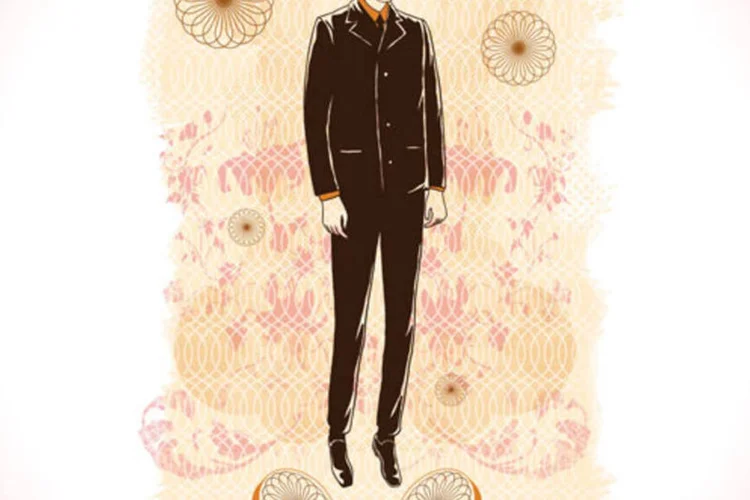 Ilustração - Holofotes iluminam homem (Adams Carvalho/EXAME.com)