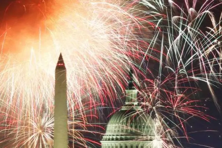 Fogos de artifício em Washington D.C., no Dia da Independência em 2011 (Hyungwon Kang/Reuters)