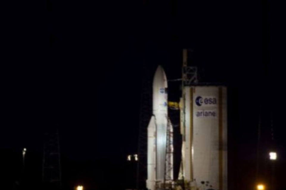 Foguete Ariane é lançado em missão à ISS