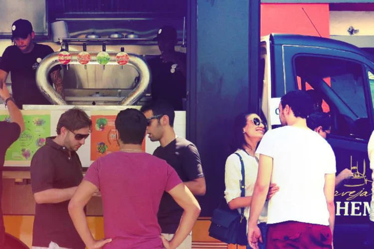 Food truck da Bohemia: novas cervejas, lançadas no fim do ano passado, são estrelas do espaço (Divulgação)