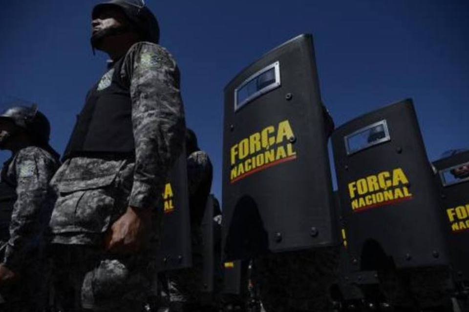 Agentes da Força Nacional: número de agentes não foi especificado (Fábio Rodrigues Pozzebom/ABr)