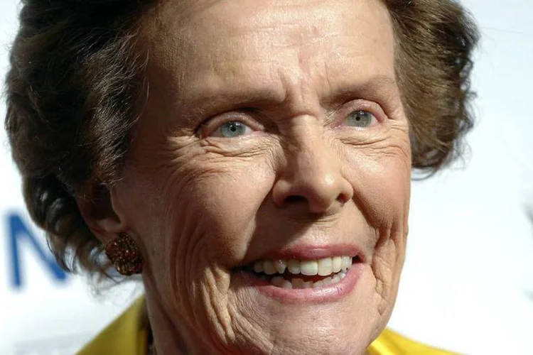 Eileen Ford, fundadora da Ford Models, durante um evento em Nova York, em janeiro de 2007 (Brad Barket/Getty Images for Ford Models)