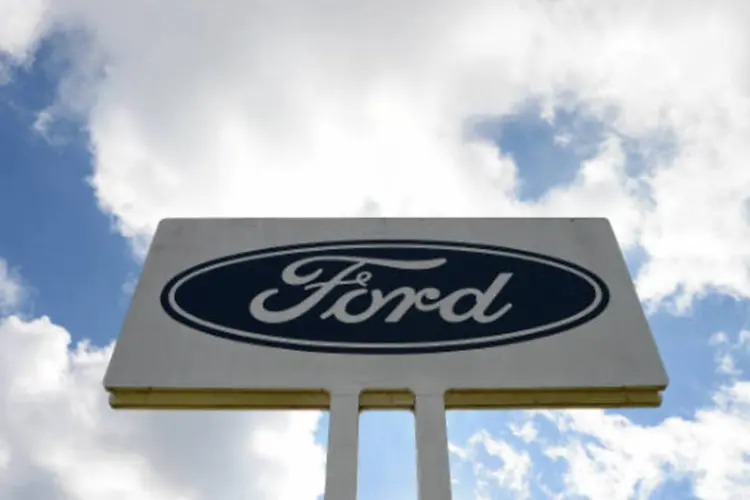 
	Al&eacute;m dos resultados trimestrais fortes, a Ford melhorou suas proje&ccedil;&otilde;es para o restante do ano
 (Carla Gottgens/Bloomberg)