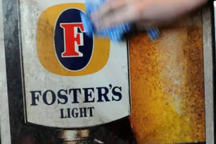 Foster's, fabricante da famosa cerveja vendida em mais de 150 países, possui também as marcas Carlton e United Breweries
 (Torsten Blackwood/AFP)