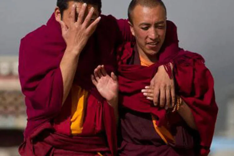 Monges tibetanos: ONGs denunciam um aumento da repressão contra os tibetanos na região (Dale de la Rey/AFP)