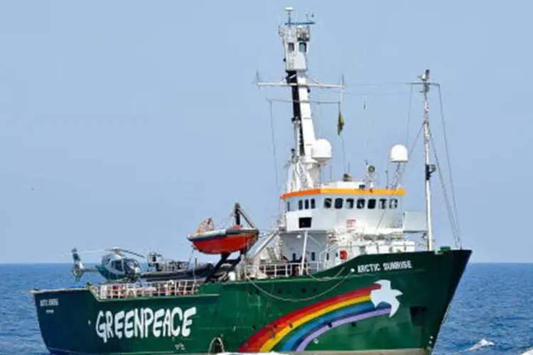 
	Navio &quot;Arctic Sunrise&quot;, do Greenpeace: &quot;foram encontraram subst&acirc;ncias narc&oacute;ticas (supostamente opi&aacute;ceas e morfina)&quot;, segundo porta-voz russo
 (Getty Images)