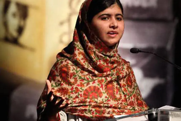 Malala Yousafzai: "Parlamento Europeu reconhece a incrível força desta jovem mulher", destacou comunicado do Parlamento (Peter Muhly/AFP)