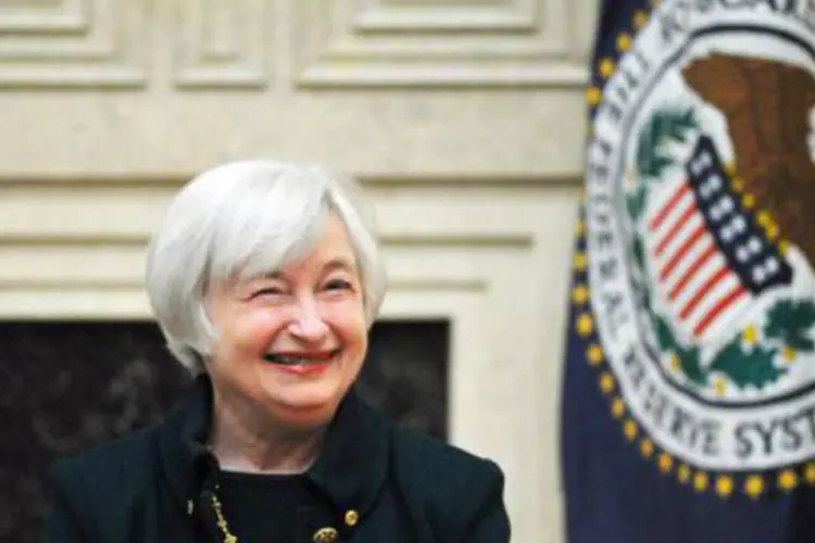 
	Presidente do Federal Reserve, Janet Yellen: &oacute;rg&atilde;o considerou que taxa de desemprego &eacute; bom sinal para economia
 (AFP/Arquivos)