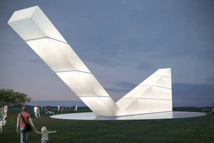 O Monumento à Liberdade de Imprensa, do escritório Gustavo Penna Arquiteto & Associados (Reprodução/World Architectural Festival)