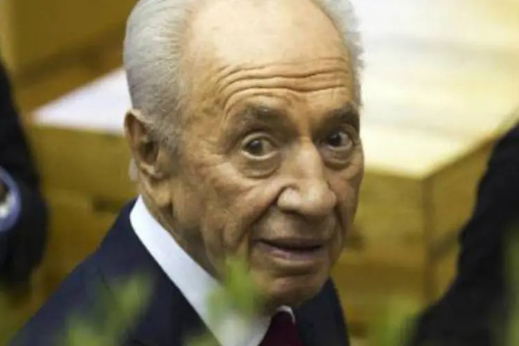 
	Shimon Peres: o presidente de Israel se mostrou otimista em rela&ccedil;&atilde;o ao novo esfor&ccedil;o negociador entre palestinos e israelenses
 (Hector Guerrero/AFP)