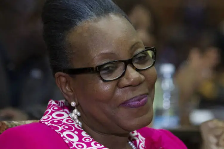 Catherine Samba-Panza, nova presidente interina da República Centro-Africana: Catherine é a primeira mulher a alcançar a chefia do Estado no país (Siegfried Modola/Reuters)