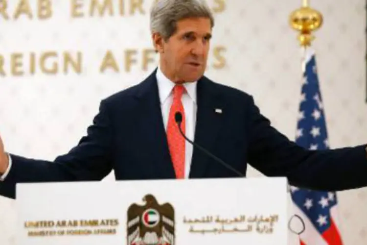 
	John Kerry:&nbsp;&quot;ontem me referi diretamente ao revisionismo do Governo s&iacute;rio em sua tentativa de desviar o objetivo (da confer&ecirc;ncia), que n&atilde;o funcionar&aacute;&quot;, disse
 (Jason Reed/AFP)