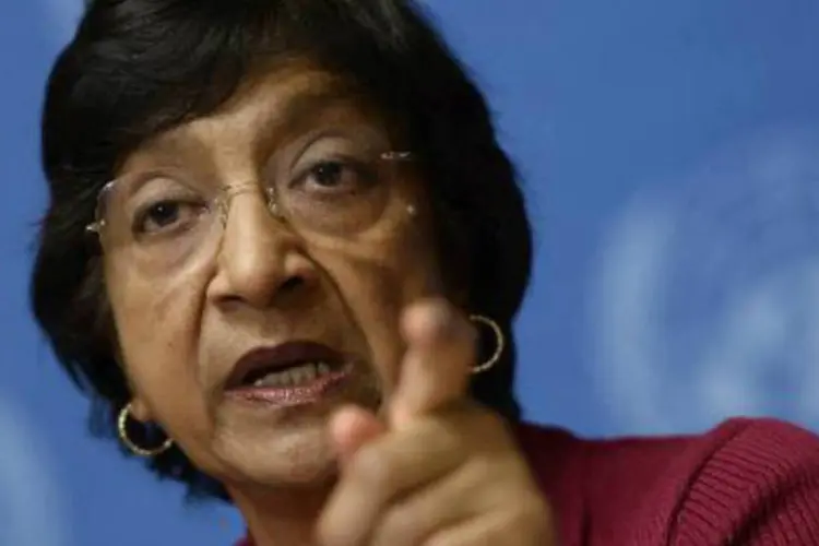 A Alta Comissária da ONU para os Direitos Humanos, Navi Pillay: "recebemos informações sobre uma sucessão de execuções em massa", disse (Fabrice Coffrini/AFP)