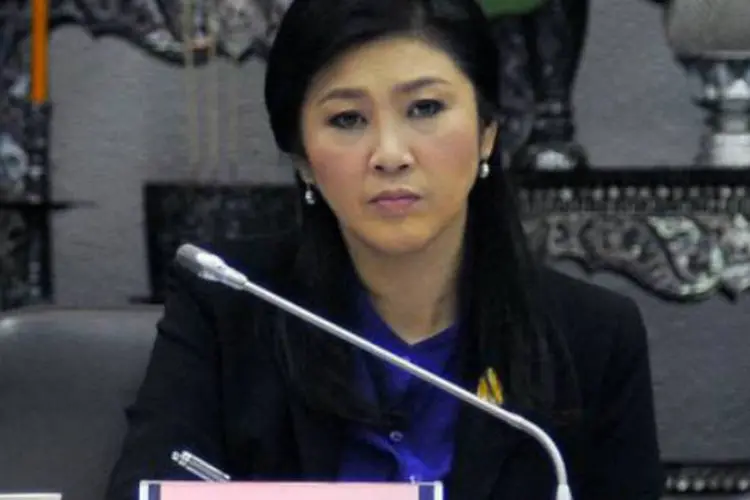 A primeira-ministra tailandesa, Yingluck Shinawatra: Yingluck convocou eleições legislativas antecipadas para 2 de fevereiro (AFP)