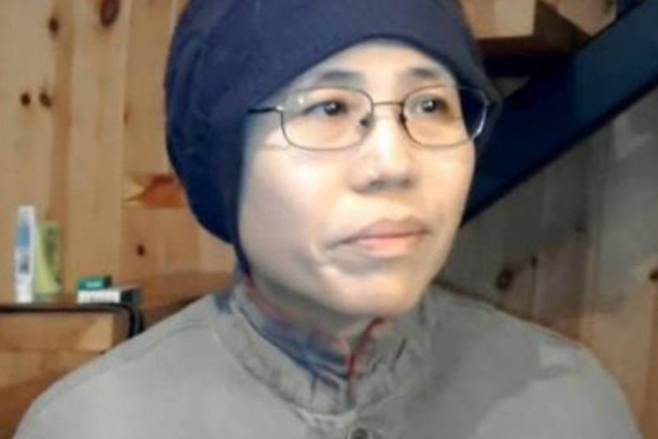 Mulher do prêmio Nobel da Paz Liu Xiaobo aparece em vídeo