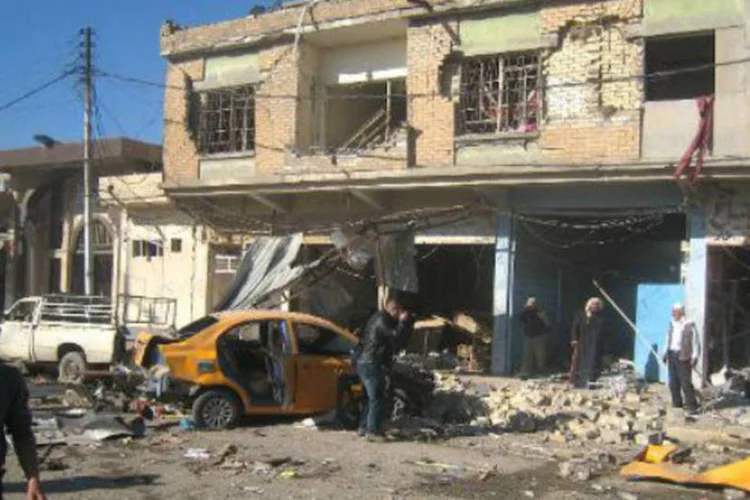 Local de atentado no Iraque: em 2013, a violência no Iraque disparou e alcançou os níveis de 2008 (Marwan Ibrahim/AFP)