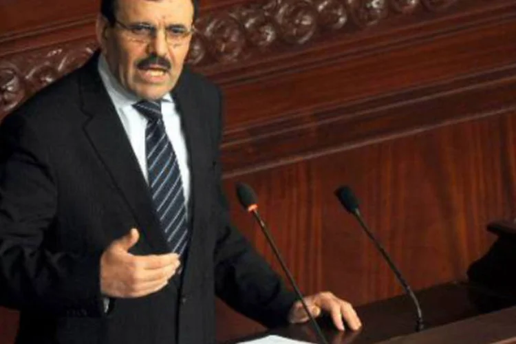O premiê tunisiano, Ali Larayedh: "irei apresentar nesta tarde minha renúncia do governo ao presidente", declarou (Fethi Belaid/AFP)