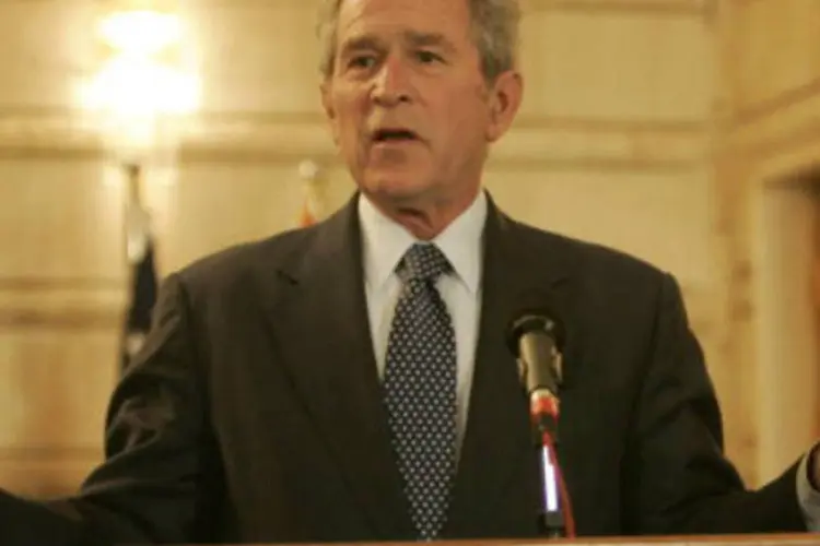George W.Bush: número de americanos que se consideram republicanos teve seu máximo em 2004, com 34%, quando Bush começou segundo mandato (AFP/Getty Images)