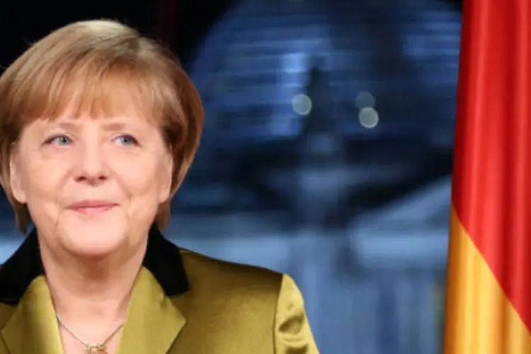 
	A chanceler alem&atilde;, Angela Merkel: chanceler devia retornar nesta semana ao trabalho
 (Getty Images)