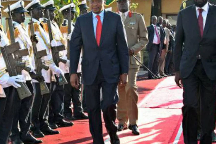 Presidente do Sudão do Sul Salva Kiir: organizações advertiram que a situação dos civis está piorando com os combates iniciados há três semanas (AFP)